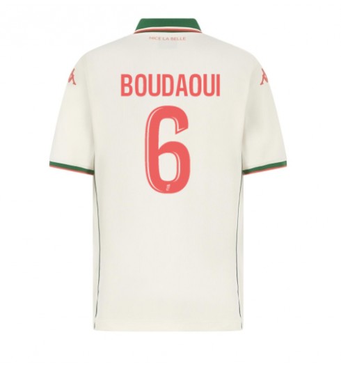 OGC Nice Hicham Boudaoui #6 Venkovní Dres 2025-26 Krátký Rukáv OGC Nice Hicham Boudaoui #6 Venkovní Dres 2025-26 Krátký Rukáv